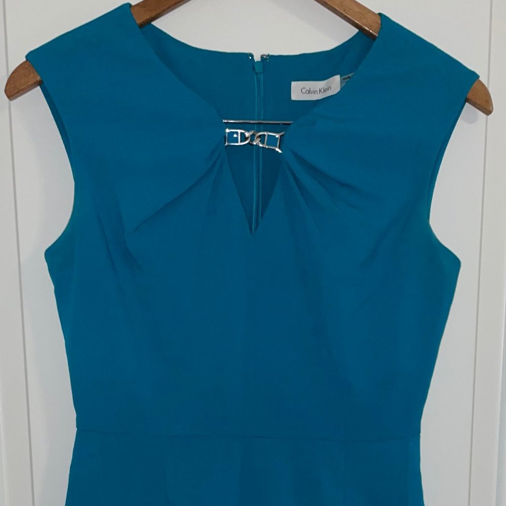 Teal Sheath Dress